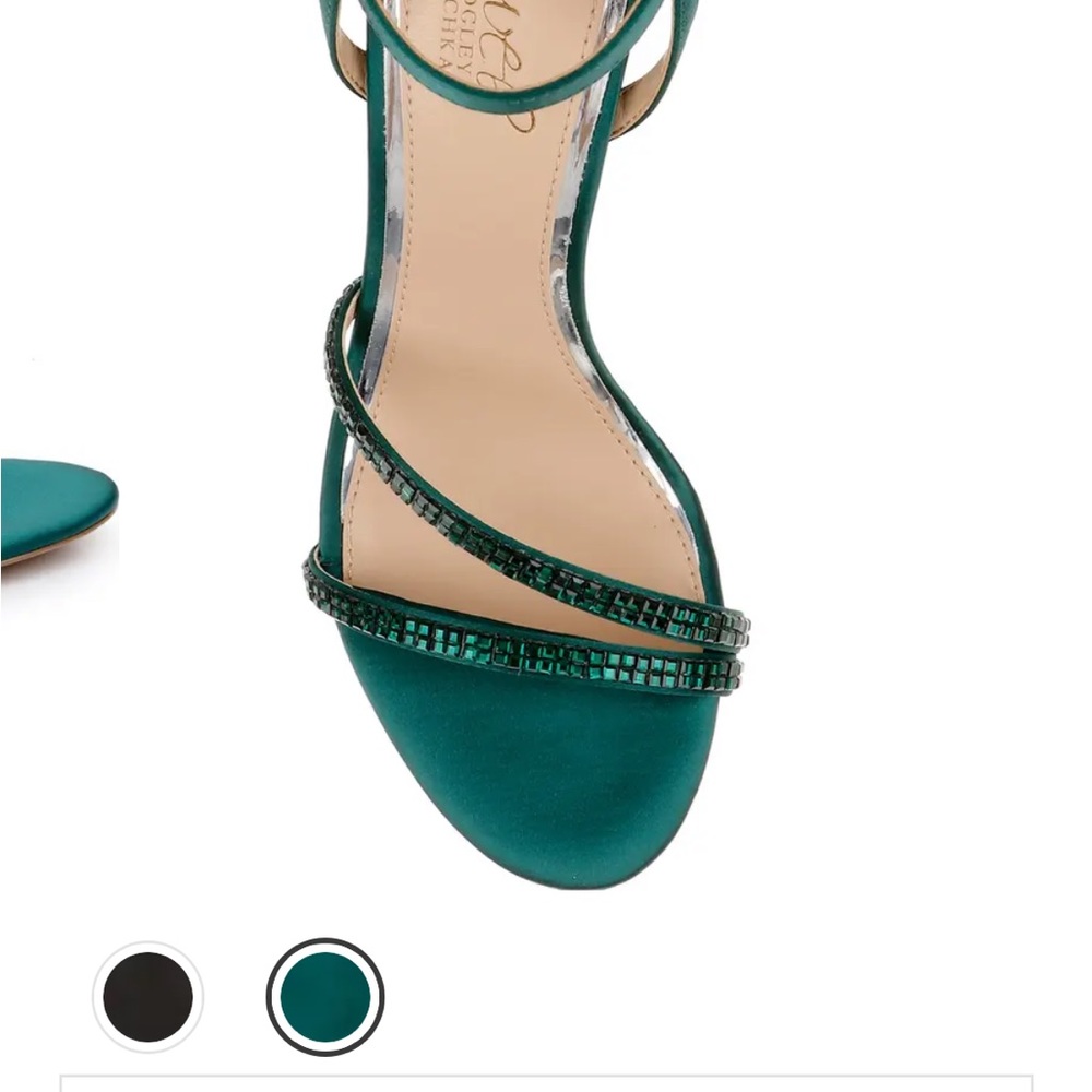 Aura Heeled Sandal JEWEL BADGLEY MISCHKA size 5. brand new in box